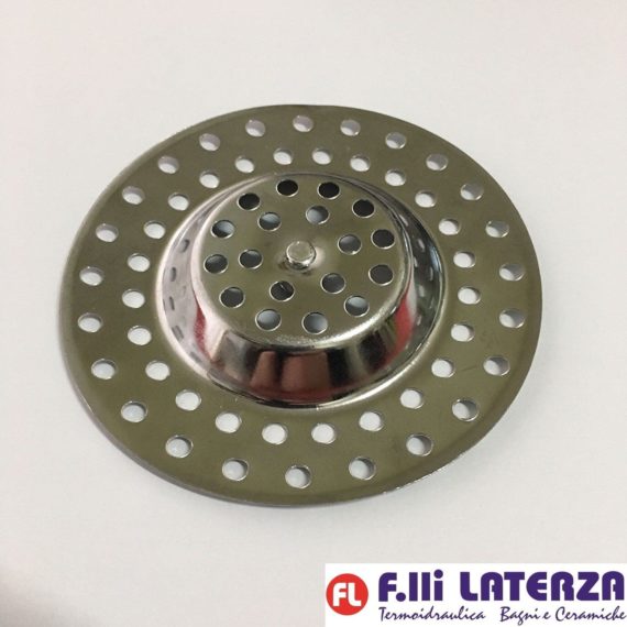 GRIGLIE INOX CESTELLO GRIGLIA Ø 70 PILETTA TAPPO STOPPER RICAMBIO LAVELLO CUCINA - immagine 3