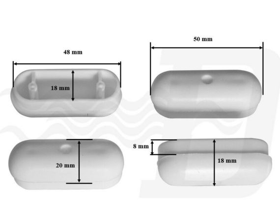 KIT 4 Pz PARACOLPI COPRIVASO SEDILE WC GOMMINI COPRIWATER POLIESTERE 12816 - immagine 2
