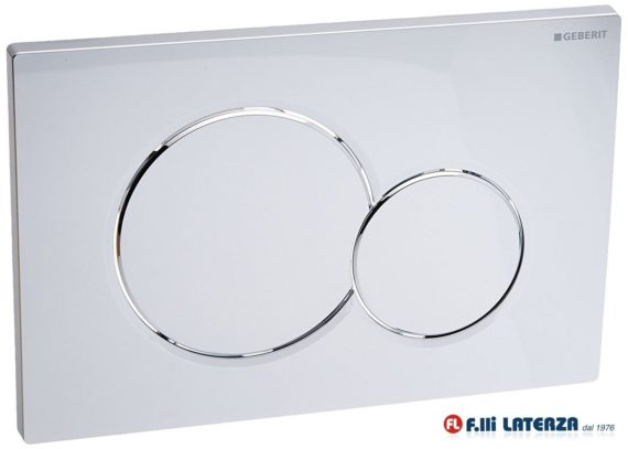 PLACCA DI COMANDO GEBERIT DOPPIO PULSANTE MODELLO SIGMA 01 115.770.21.5 CROMATA
