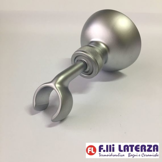 SUPPORTO PER DOCCIA DOCCETTA DUPLEX OTTONE PESANTE CROMO SATINATO