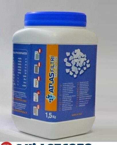 ATLAS POLIFOSFATO PER CARTUCCIA FILTRO ALIMENTARE IN CRISTALLI CONFEZIONE 1,5 Kg
