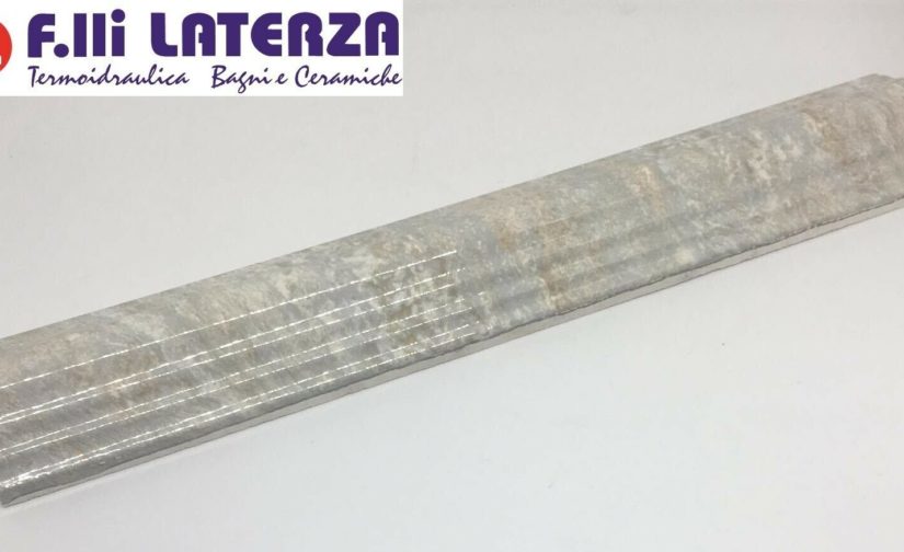 LISTELLO LUX INDACO THIVIER GRECA DECORO CERAMICA 5x33,3 cm RIVESTIMENTO BAGNO