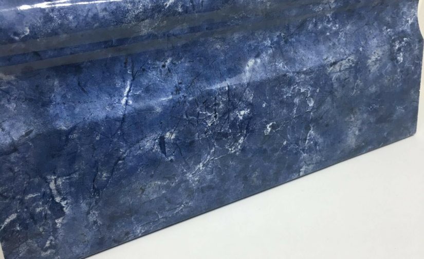 LISTELLO LUX  THIVIER LAPISLAZZULI GRECA DECORO CERAMICA 15x33,3 cm RIVESTIMENTO