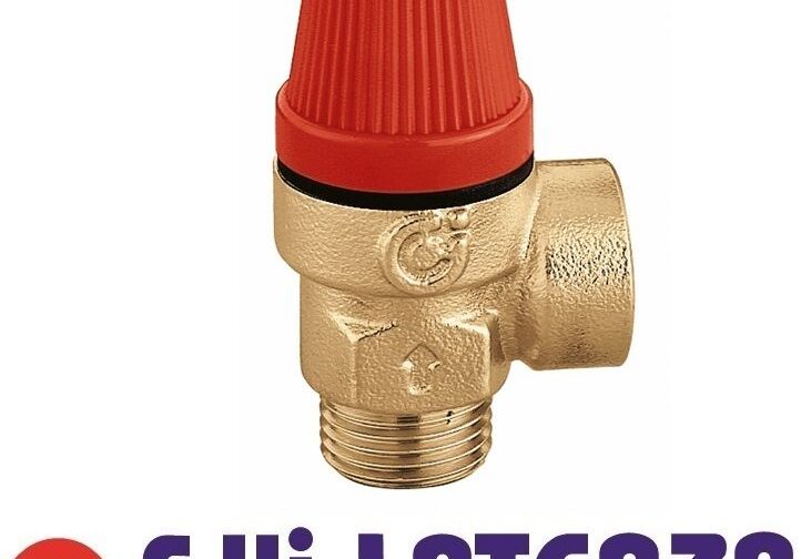 CALEFFI VALVOLA DI SICUREZZA STANDARD 312430 ATTACCHI M/F 3 BAR