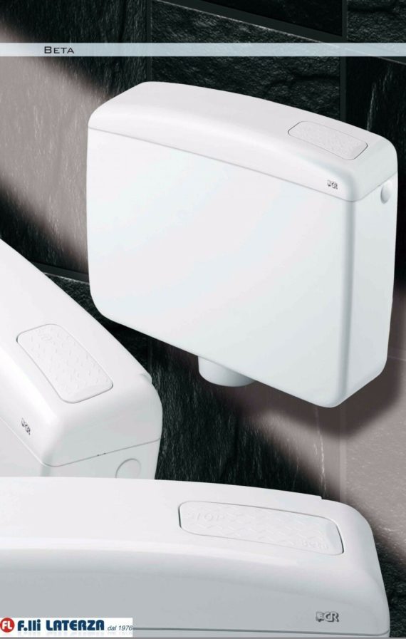 CR CASSETTA SCARICO WC VASO ULTRA-PIATTA PER INSTALLAZIONE A ZAINO BETA
