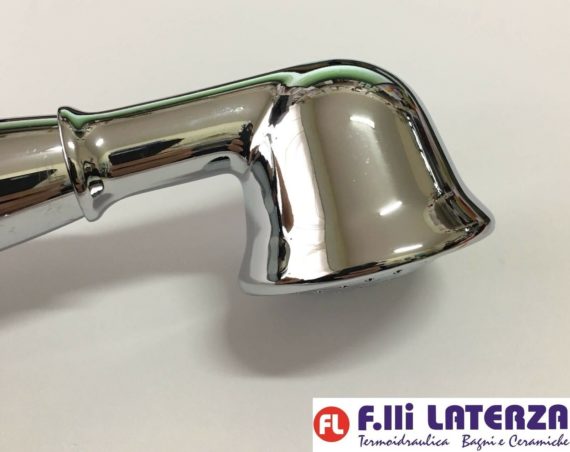 DOCCETTA CON CURVA PER DOCCIA O GRUPPO VASCA DECO' OTTONE CROMATO TELEFONO CROMO - immagine 3