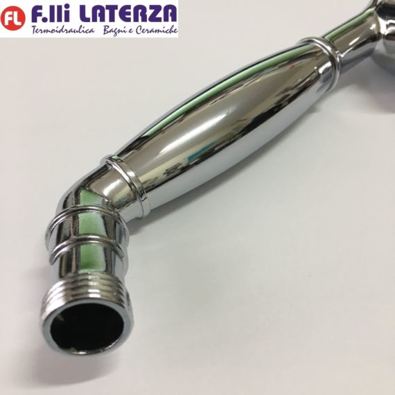 DOCCETTA CON CURVA PER DOCCIA O GRUPPO VASCA DECO' OTTONE CROMATO TELEFONO CROMO - immagine 6