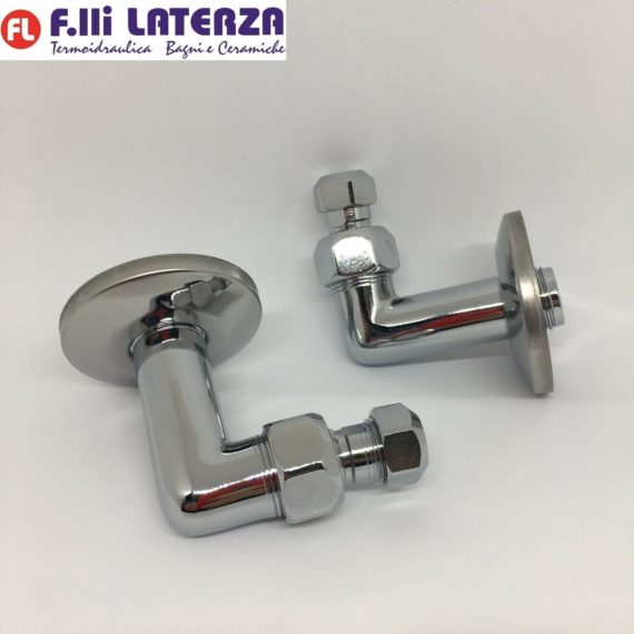 F.LLI FRATTINI RICAMBIO ORIGINALE COPPIA CURVETTA ½” Ø 10 METALLO FINITURA CROMO - immagine 4
