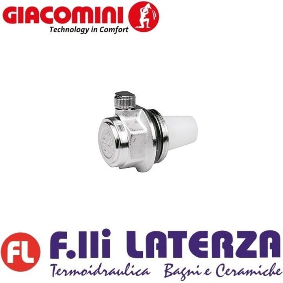 GIACOMINI VALVOLA AUTOMATICA DI SFOGO ARIA RADIATORE ATTACCO 1" Sx R200X002