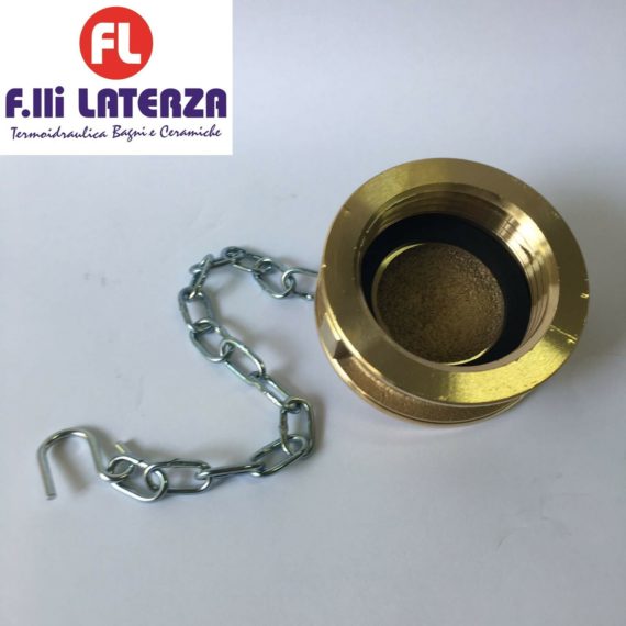 MANFREDI TAPPO FEMMINA CON CATENELLA UNI 70 IDRANTI ANTINCENDIO A NORMA UNI 7421 - immagine 4