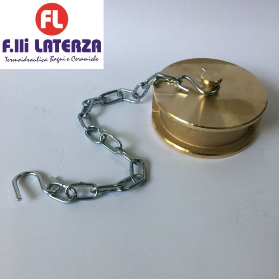 MANFREDI TAPPO FEMMINA CON CATENELLA UNI 70 IDRANTI ANTINCENDIO A NORMA UNI 7421