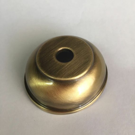ROSETTA BOMBATA DA Ø 10 ROSETTE BRONZATA BRONZO CANNETTA RAME RUBINETTO COPPETTA - immagine 3