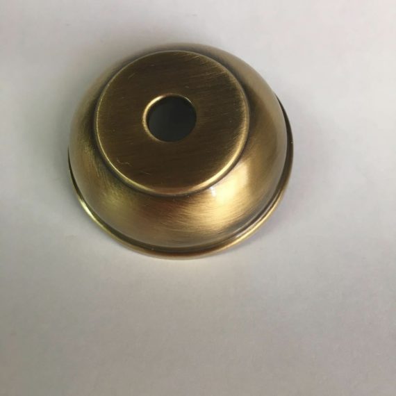 ROSETTA BOMBATA DA Ø 10 ROSETTE BRONZATA BRONZO CANNETTA RAME RUBINETTO COPPETTA - immagine 4