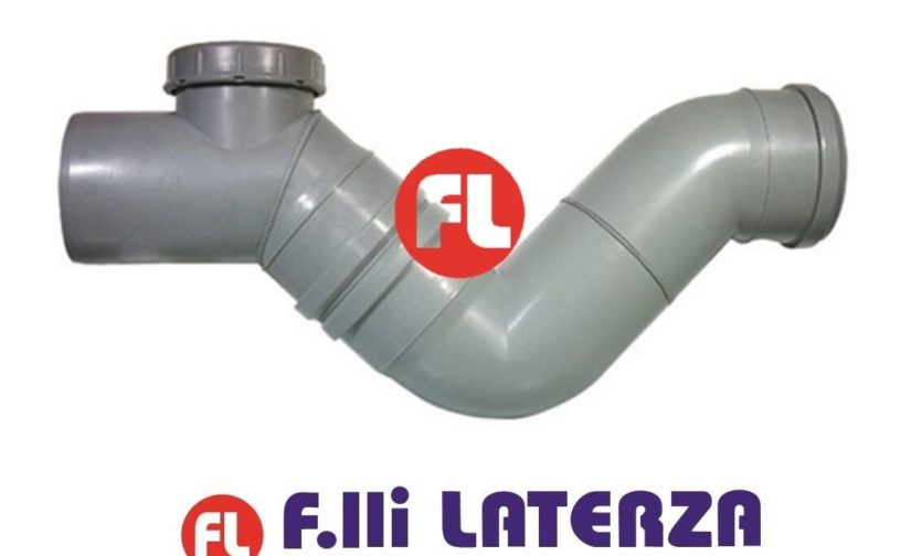 SIFONE VALSIR FIRENZE POLIPROPILENE GRIGIO ORING DIAMETRO 110