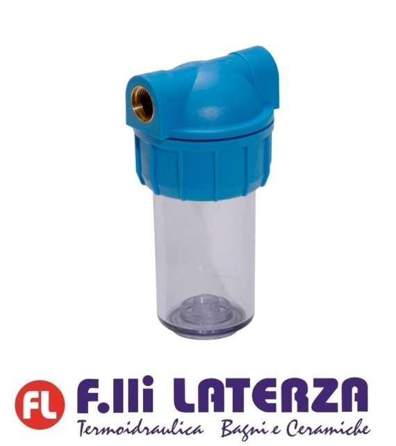 ATLAS CONTENITORE FILTRO MIGNON PLUS L 3P MFO SX AS ACQUA 1/2" DIRITTO