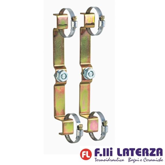 CALEFFI 658200 COPPIA ZANCHE FISSAGGIO COLLETTORI SERIE 350 E 592 da 3/4" e 1"