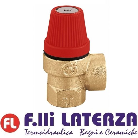 CALEFFI VALVOLA DI SICUREZZA STANDARD 311430 ATTACCHI F/F 3 BAR