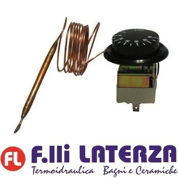 CEWAL TERMOSTATO DI REGOLAZIONE CTR DA 30°C A 90°C CON CAPILLARE LUNGO 1,5 Mt.