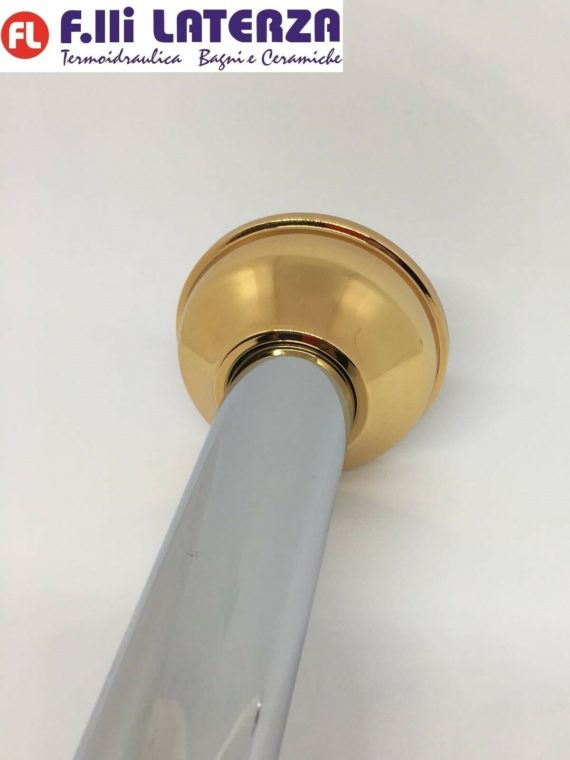 F.LLI FRATTINI SIFONE FUORI COLONNA PER LAVABO E BIDET 1"1/4 METALLO CROMO/ORO - immagine 5