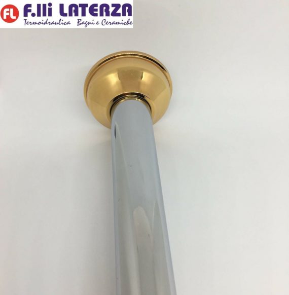 F.LLI FRATTINI SIFONE FUORI COLONNA PER LAVABO E BIDET 1"1/4 METALLO CROMO/ORO - immagine 7