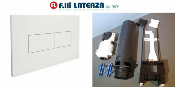 IDEA ITS PLATE TODINI ART.20.15 WHITE WITH TRANSFORMATION KIT HIDROBOX LINE