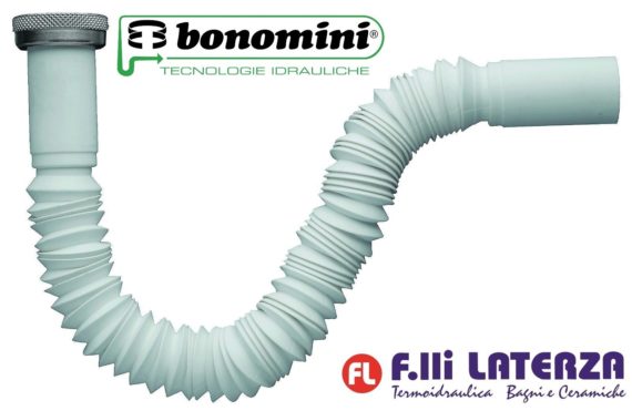 JOLLYFLEX MAGIKONE BONOMINI 1"1/2X40 mm FLESSIBILE PLASTICA BIANCO DADO METALLO