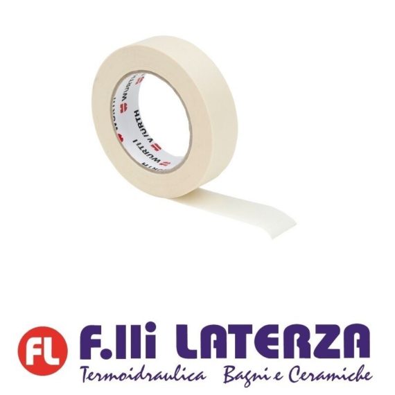 NASTRO ADESIVO PER CARROZZIERE CARTA GOMMATA SCOTCH 25mmx50Mt MASCHERATURA 1 Pz
