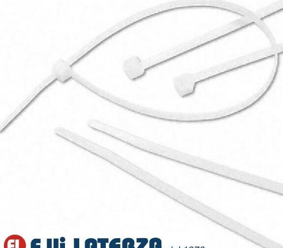 WURTH FASCETTE DI CABLAGGIO 4,8x280 mm BIANCO- 100 PZ - WURTH 050215 FASCETTA