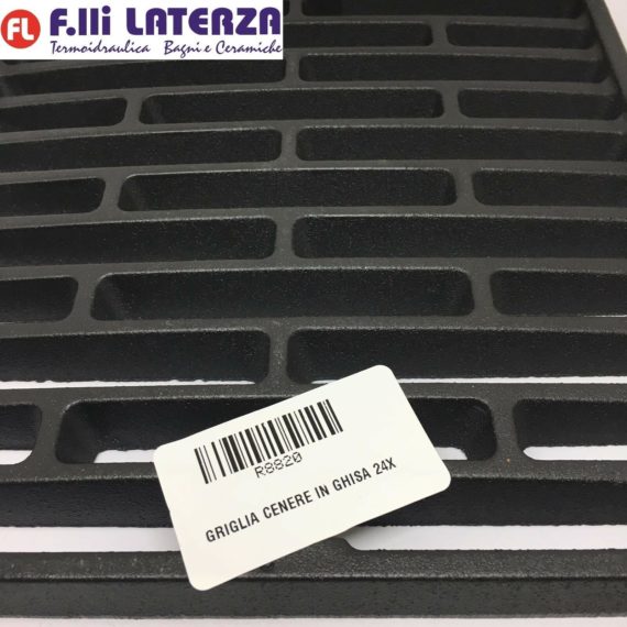 EDILKAMIN 8820 GRIGLIA CENERE IN GHISA 24 x 24 Cod. R8820 - ACQUACALOR - FORTE - immagine 3