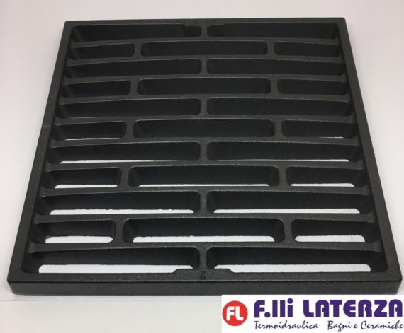EDILKAMIN 8820 GRIGLIA CENERE IN GHISA 24 x 24 Cod. R8820 - ACQUACALOR - FORTE - immagine 4