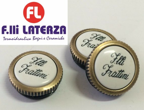 F.LLI FRATTINI RICAMBIO PLACCHETTE PER MANIGLIA DEDRA PLACCA BORCHIA OTTONATA