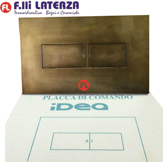 IDEA ITS BRONZE PLAQUE TODINI ART. 20.15 / BR BOX BUILT FOR ANTIQUE BRASS