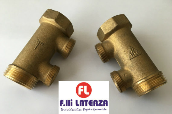 COLLETTORE SEMPLICE COMPONIBILE M.F. RBM 1" x 2 vie FILETTO M standard RBM