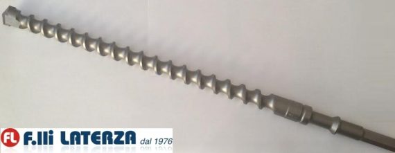 DH-38YB PUNTA ELICOIDALE 25 x 505 mm PER ATTACCO ESAGONO 13 PER MARTELLO HITACHI