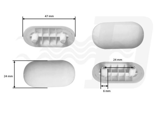 KIT 4 Pz. PARACOLPI COPRIVASO TIPO IDEAL STANDARD SEDILE WC GOMMINI COPRI-WATER - immagine 2