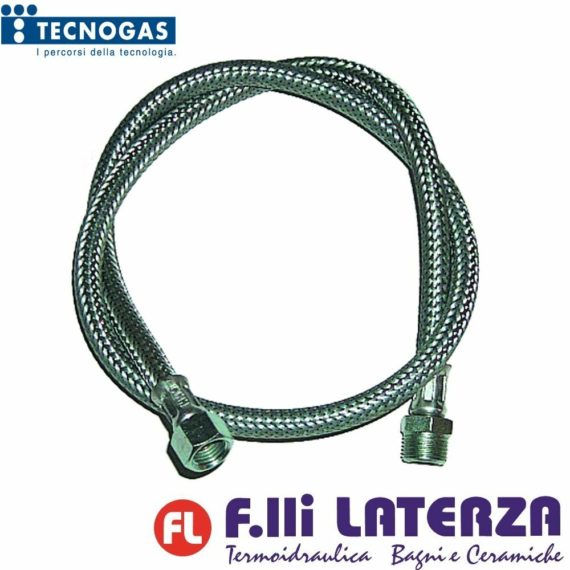 TUBO FLESSIBILE PER BRUCIATORI A GASOLIO 1/4” F x 3/8” M - Art. R01442