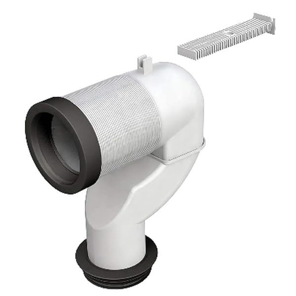 BONOMINI Curva A P per Collegamento al PAVIMIMENTO BRIDA in PLASTICA Diam 90 110 mm