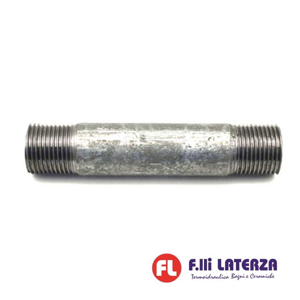 TRONCHETTO BARILOTTO ZINCATO 2 FILETTI MAS. Ø DA 3/8" LUNGHEZZA 40 cm