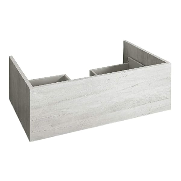 Base 1 CASSETTO con VANO SIFONE Modello UNIKA cm 70x45,5 H 25 Olmo Bianco