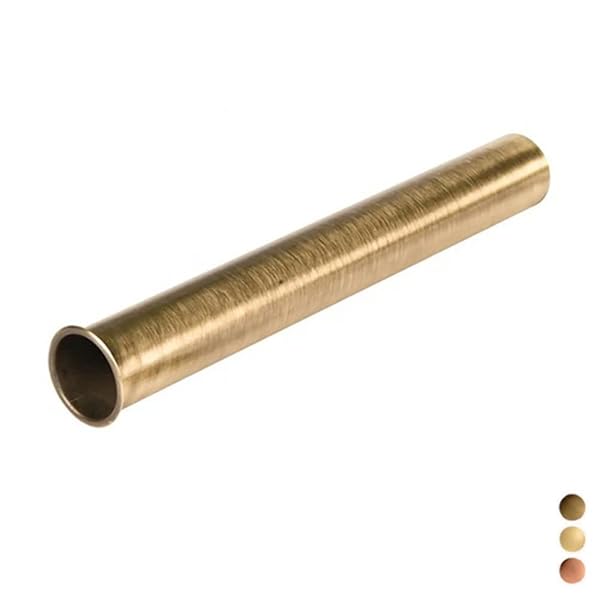 CANOTTO in Ottone con Flangia Diametro 30 x 300 Bronzo Flangia 1" 1/4