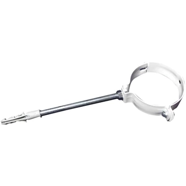 Collare Per Fissaggio Di Tubi Fumo Verniciato Bianco-Diam. 80