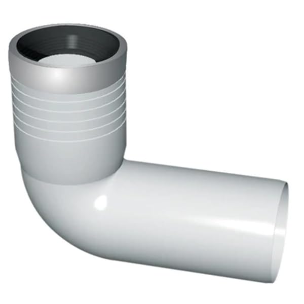Curva Wc Prolungata Con Guarnizione E Tappo - Diam. 110/116
