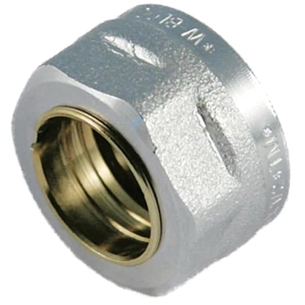 Dado Cromato Con Ogiva E Guarnizione Per Tubo Rame-1/2" X 12
