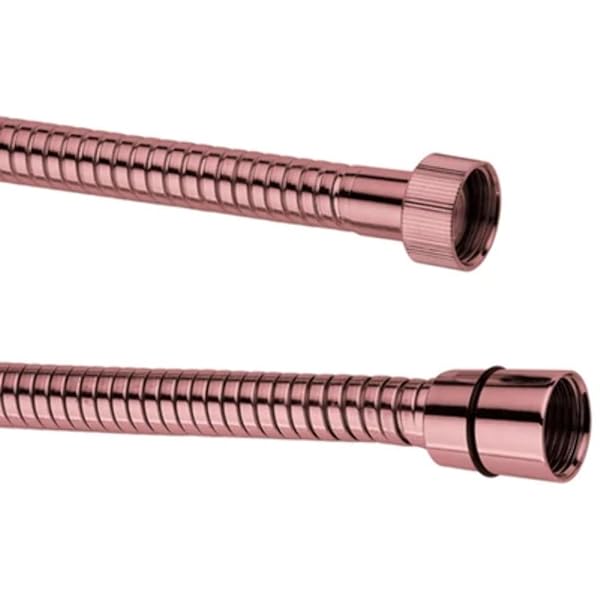 DianHydro - FLESSIBILE DOCCIA IN OTTONE E FINITURA RAME - ATTACCO 1/2F X 1/2F - cm 150