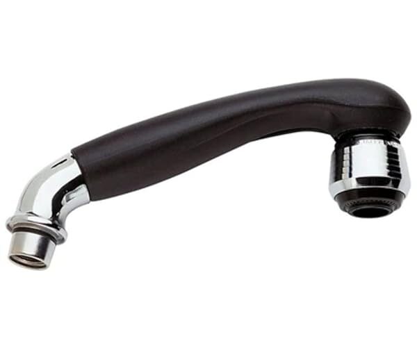 Dianhydro DOCCETTA PER MONOFORO CON CURVA - Nera c/particolari cromo