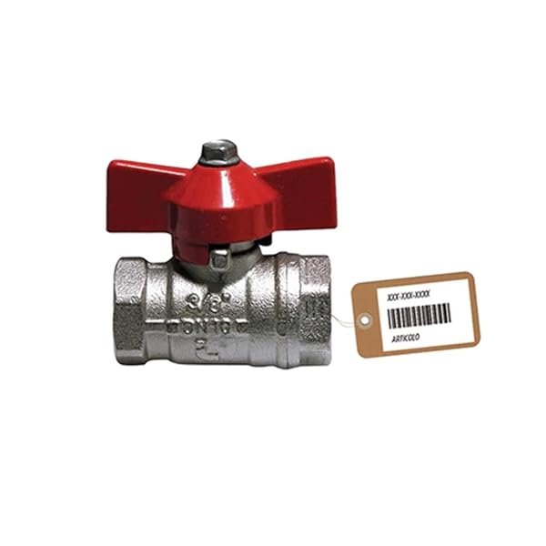 Dianhydro VALVOLA A SFERA FF CON FARFALLA F-BRICO - 3/4" DN 20 PN 40