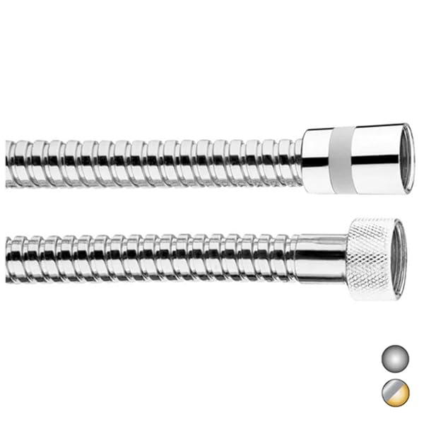 FLESSIBILE IN OTTONE DOPPIA AGGRAFFATURA BOSSINI Cromato 200 cm (2 mt)