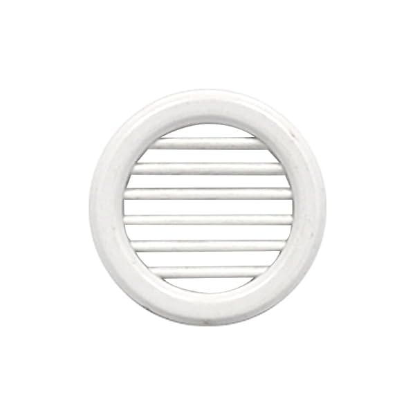 First Plast ? Griglia di ventilazione in PVC ? Griglia di ventilazione rotonda da incasso in plastica, diametro esterno 40 mm, tubo 32 mm