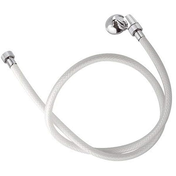 Flessibile Doccia Retinato Bianco-Cm 120