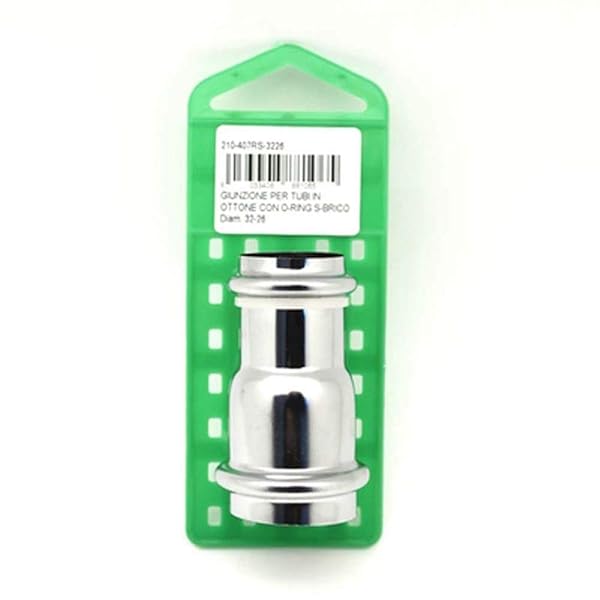 GIUNZIONE PER TUBI IN OTTONE CON O-RING S-BRICO Diametro 40-32